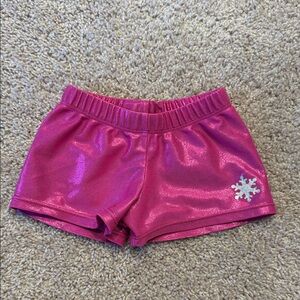 Snowflake Designs Pink Kids Shorts